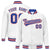 Custom White Thunder-Blue Red Bomber Full-Snap Varsity Letterman Jacket