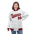 Custom White Royal-Red Black Bomber Full-Snap Varsity Letterman Jacket