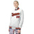 Custom White Red-Navy Old-Gold Bomber Full-Snap Varsity Letterman Jacket