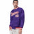 Custom Purple White-Red Bomber Full-Snap Varsity Letterman Jacket