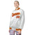 Custom White Orange Yellow Bomber Full-Snap Varsity Letterman Jacket