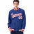 Custom Royal Blue White-Red Bomber Full-Snap Varsity Letterman Jacket