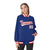 Custom Royal Blue White-Red Bomber Full-Snap Varsity Letterman Jacket