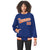 Custom Royal Blue Orange-White Bomber Full-Snap Varsity Letterman Jacket