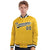 Custom Yellow Black-White Bomber Full-Snap Varsity Letterman Jacket