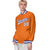 Custom Orange White Thunder-Blue Bomber Full-Snap Varsity Letterman Jacket