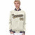 Custom Cream Old-Gold Navy Bomber Full-Snap Varsity Letterman Jacket