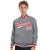 Custom Gray White-Red Bomber Full-Snap Varsity Letterman Jacket