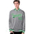 Custom Gray Neon-Green White Bomber Full-Snap Varsity Letterman Jacket