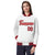 Custom White Royal-Red Black Bomber Full-Snap Varsity Letterman Jacket