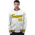 Custom White Yellow-Navy Bomber Full-Snap Varsity Letterman Jacket