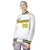 Custom White Yellow-Navy Bomber Full-Snap Varsity Letterman Jacket