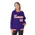 Custom Purple White-Red Bomber Full-Snap Varsity Letterman Jacket