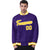 Custom Purple Gold-White Bomber Full-Snap Varsity Letterman Jacket