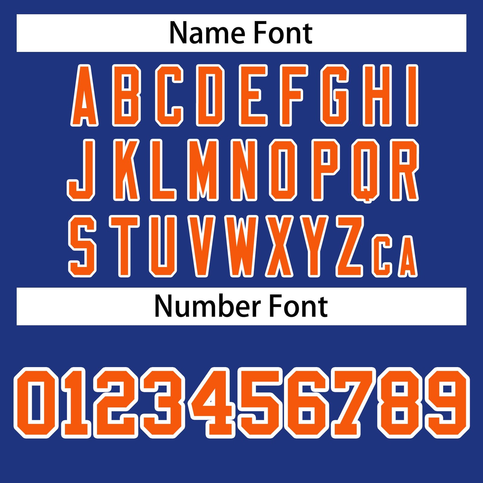 Custom Royal Blue Orange-White Bomber Full-Snap Varsity Letterman Jacket