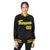 Custom Black Yellow-White Bomber Full-Snap Varsity Letterman Jacket