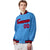 Custom Light-Blue Red-Black Bomber Full-Snap Varsity Letterman Jacket