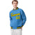 Custom Light-Blue Yellow-Navy Bomber Full-Snap Varsity Letterman Jacket