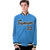 Custom Light-Blue Black-White Bomber Full-Snap Varsity Letterman Jacket