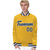 Custom Yellow Navy-White Bomber Full-Snap Varsity Letterman Jacket