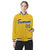 Custom Yellow Navy-White Bomber Full-Snap Varsity Letterman Jacket