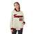 Custom Cream Red Black Bomber Full-Snap Varsity Letterman Jacket