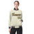 Custom Cream Old-Gold Navy Bomber Full-Snap Varsity Letterman Jacket