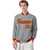 Custom Gray Orange-Black Bomber Full-Snap Varsity Letterman Jacket