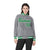 Custom Gray Neon-Green White Bomber Full-Snap Varsity Letterman Jacket