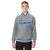 Custom Gray Royal-Blue White Bomber Full-Snap Varsity Letterman Jacket