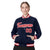 Custom Navy Red-White Bomber Full-Snap Varsity Letterman Jacket