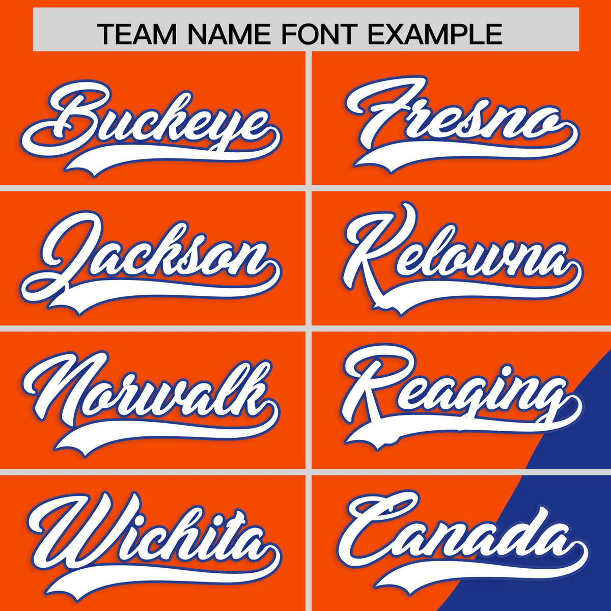 Custom Orange Royal Blue Color Block Varsity Full-Zip Letterman Wave Hoodie Jacket