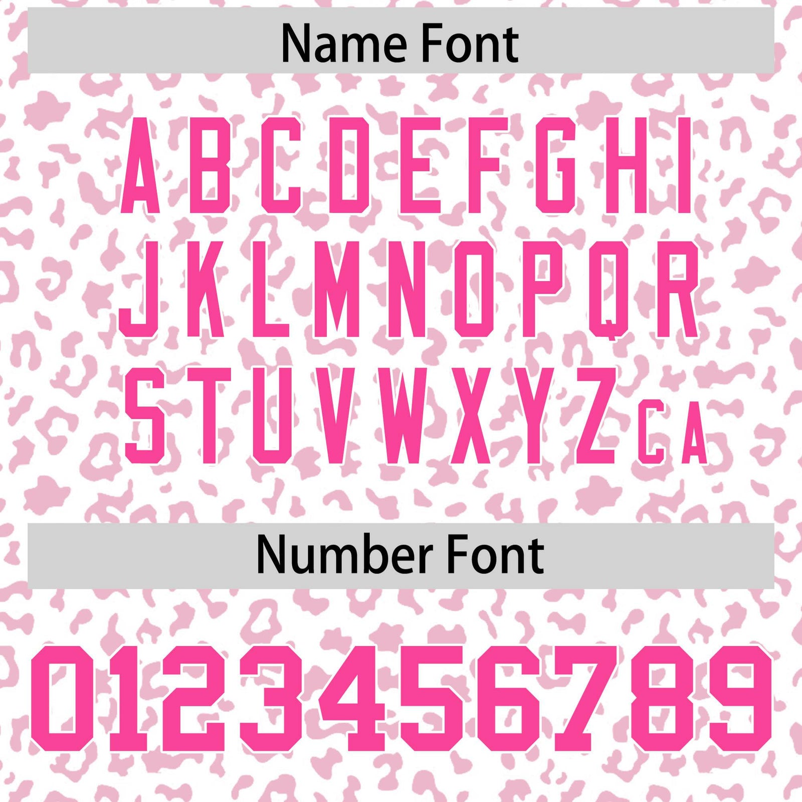 Custom White Pink Varsity Full-Zip Letterman Leopard Print Hoodie Jacket