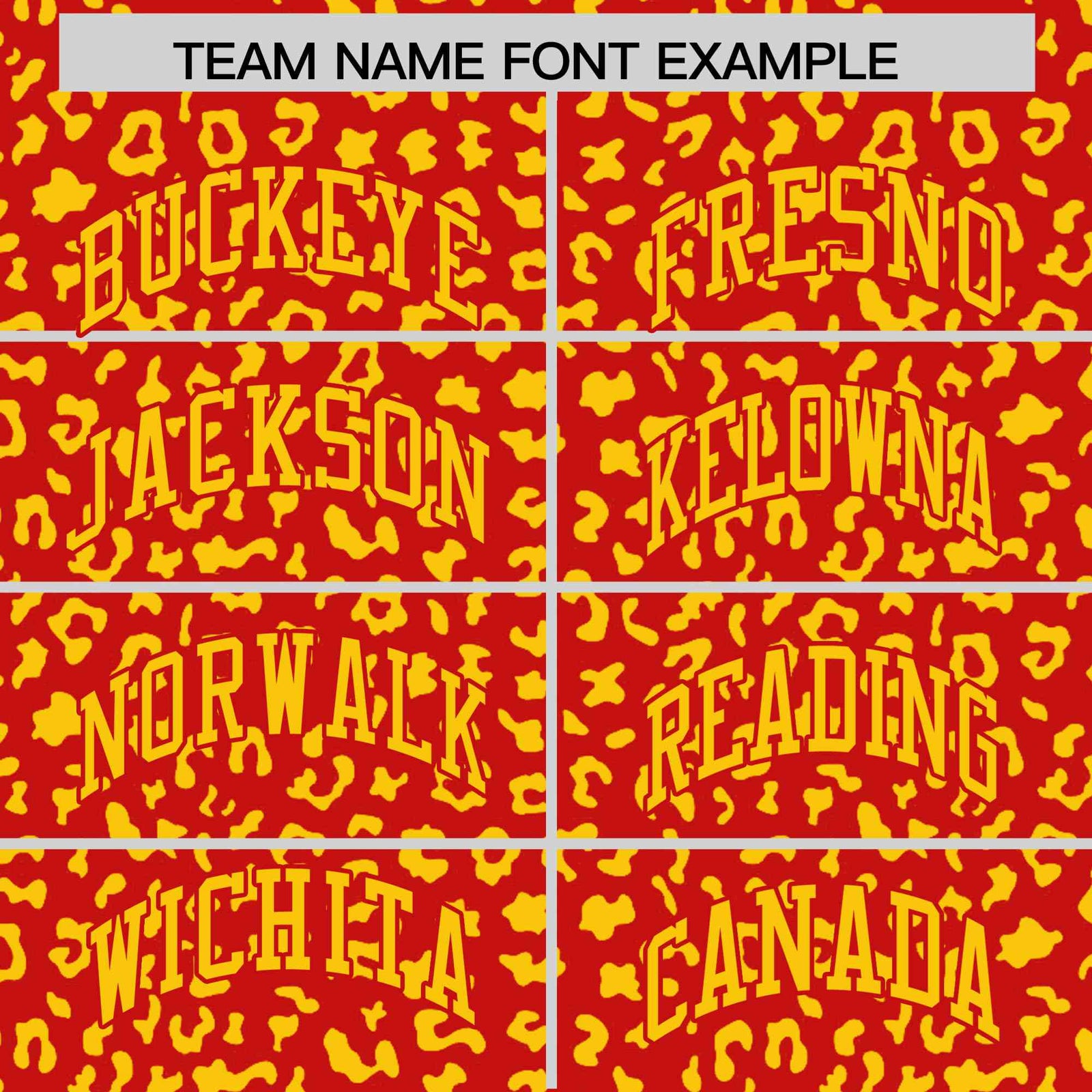 Custom Red Gold Varsity Full-Zip Letterman Leopard Print Hoodie Jacket