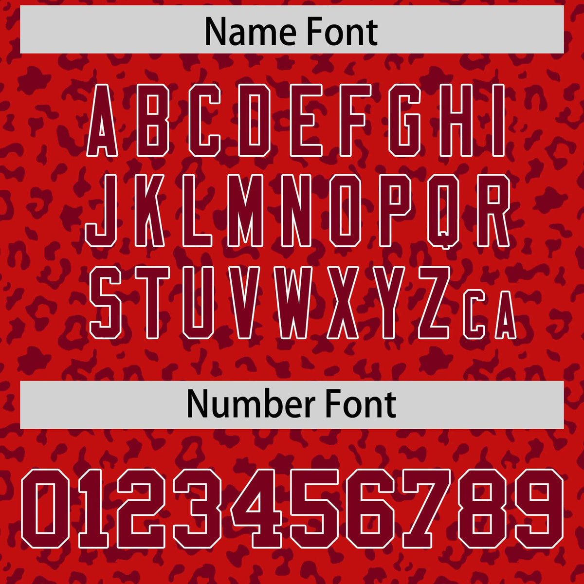 Custom Red Crimson Varsity Full-Zip Letterman Leopard Print Hoodie Jacket