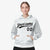 Custom White Gray Varsity Full-Zip Letterman Leopard Print Hoodie Jacket