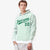 Custom White Kelly Green Varsity Full-Zip Letterman Leopard Print Hoodie Jacket