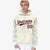 Custom White Khaki Varsity Full-Zip Letterman Leopard Print Hoodie Jacket