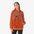 Custom Orange Black Varsity Full-Zip Letterman Leopard Print Hoodie Jacket