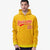 Custom Gold Orange Varsity Full-Zip Letterman Leopard Print Hoodie Jacket