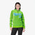 Custom Neon Green Powder Blue Varsity Full-Zip Letterman Leopard Print Hoodie Jacket