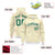 Custom White Gold Varsity Full-Zip Letterman Leopard Print Hoodie Jacket