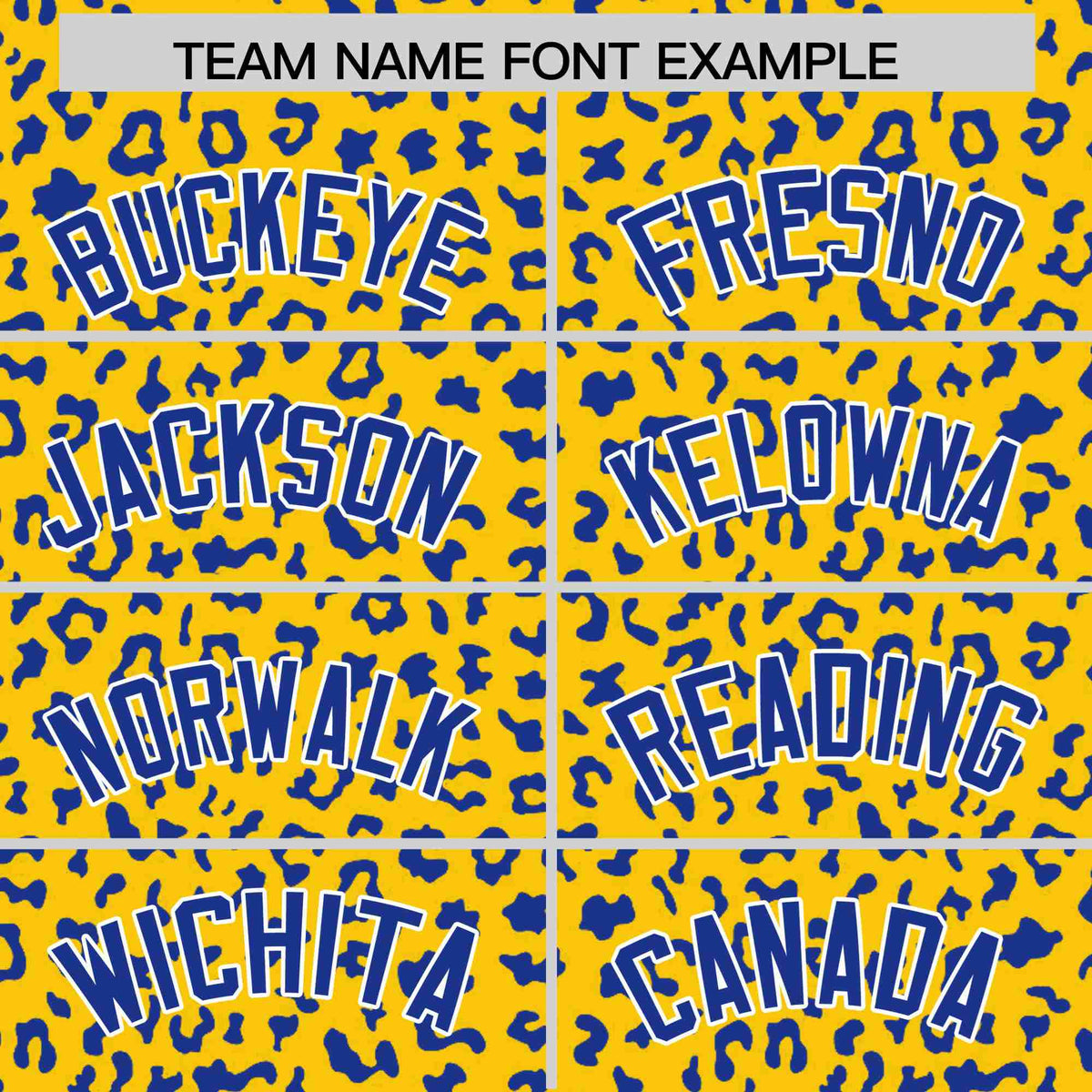 Custom Gold Royal Blue Varsity Full-Zip Letterman Leopard Print Hoodie Jacket