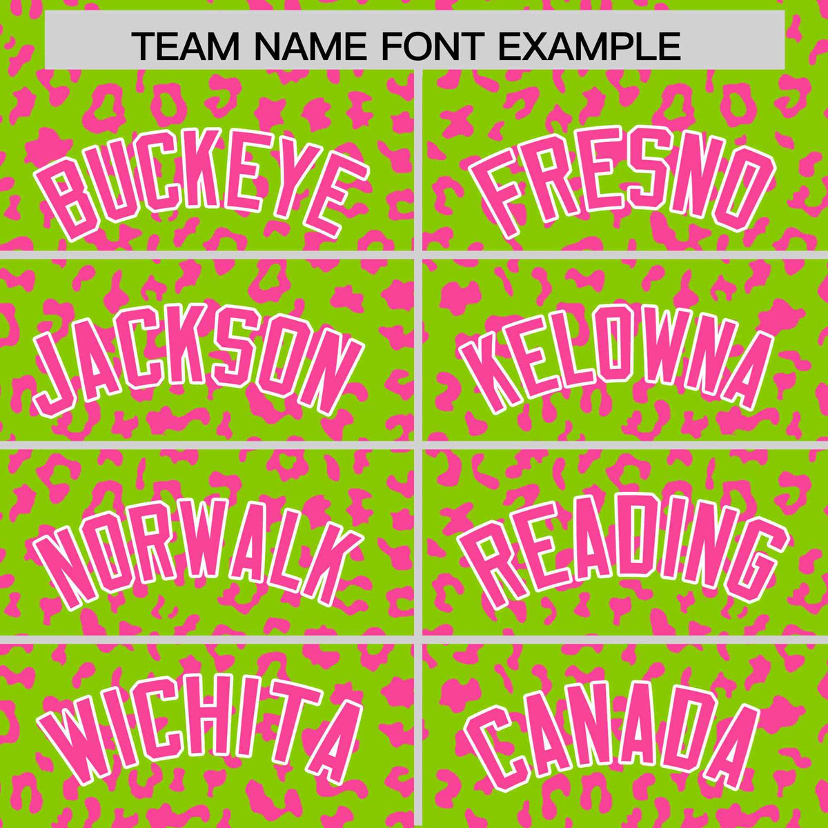 Custom Neon Green Pink Varsity Full-Zip Letterman Leopard Print Hoodie Jacket