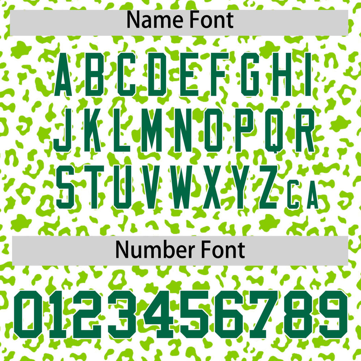 Custom White Neon Green Varsity Full-Zip Letterman Leopard Print Hoodie Jacket