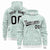 Custom White Green Varsity Full-Zip Letterman Leopard Print Hoodie Jacket