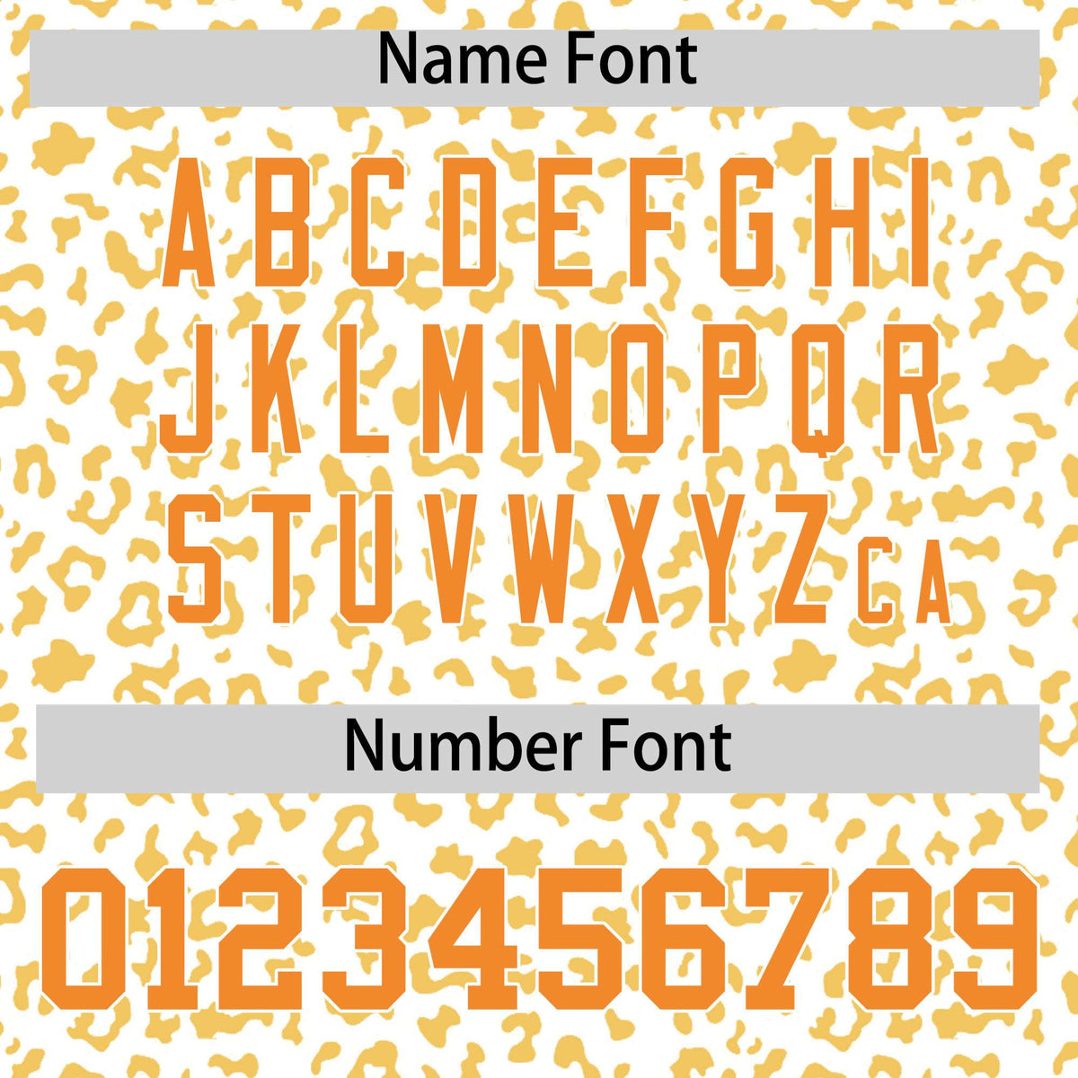 Custom White Yellow Varsity Full-Zip Letterman Leopard Print Hoodie Jacket