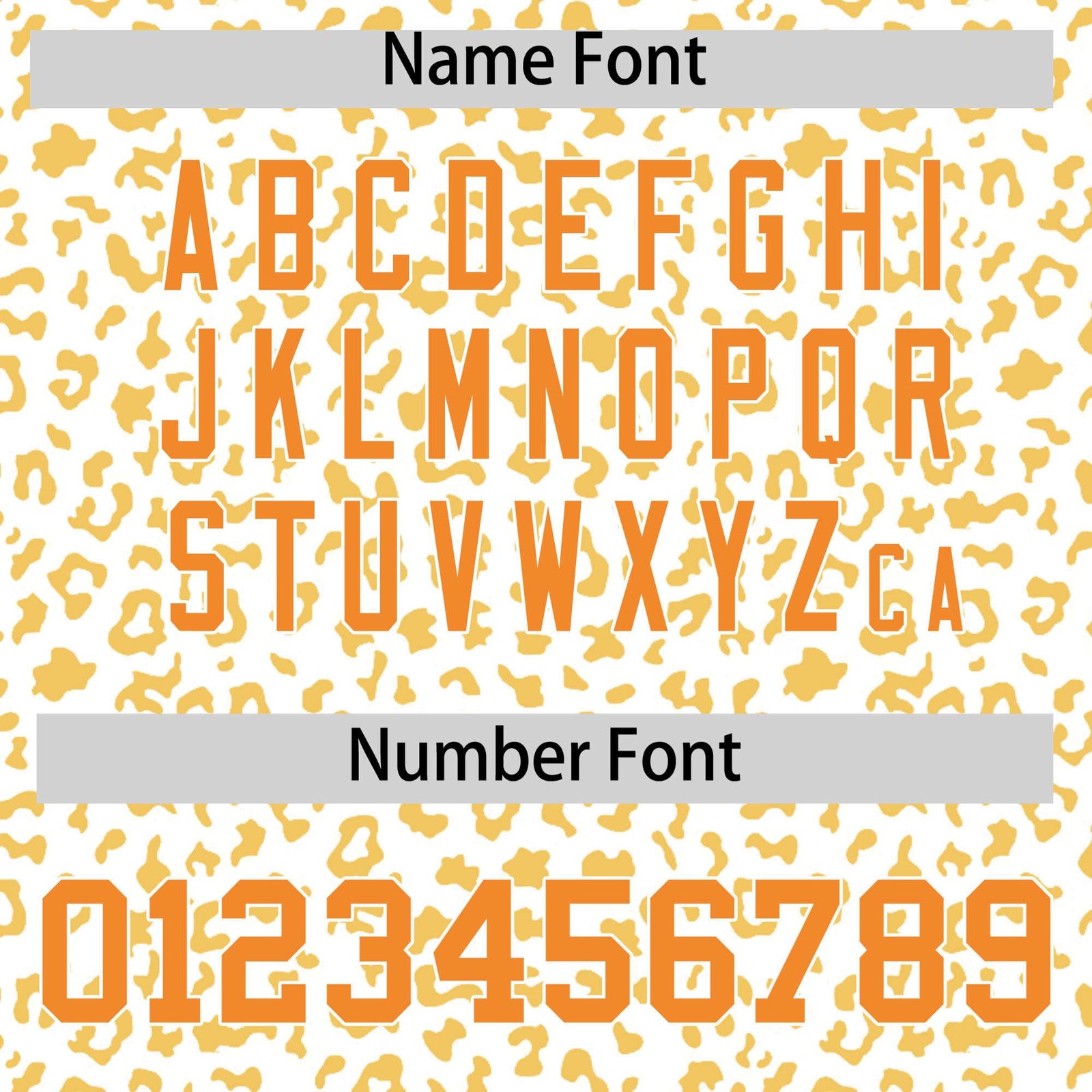 Custom White Yellow Varsity Full-Zip Letterman Leopard Print Hoodie Jacket