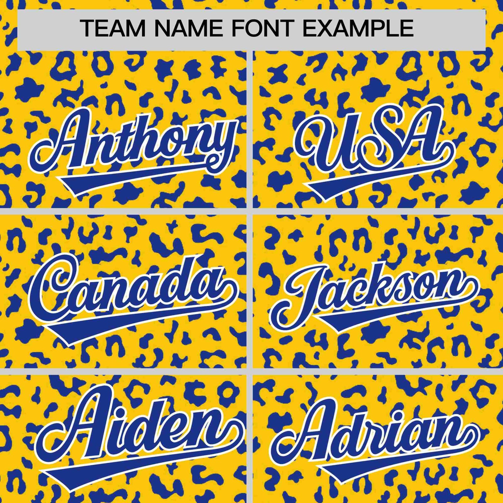 Custom Gold Royal Blue Varsity Full-Zip Letterman Leopard Print Hoodie Jacket