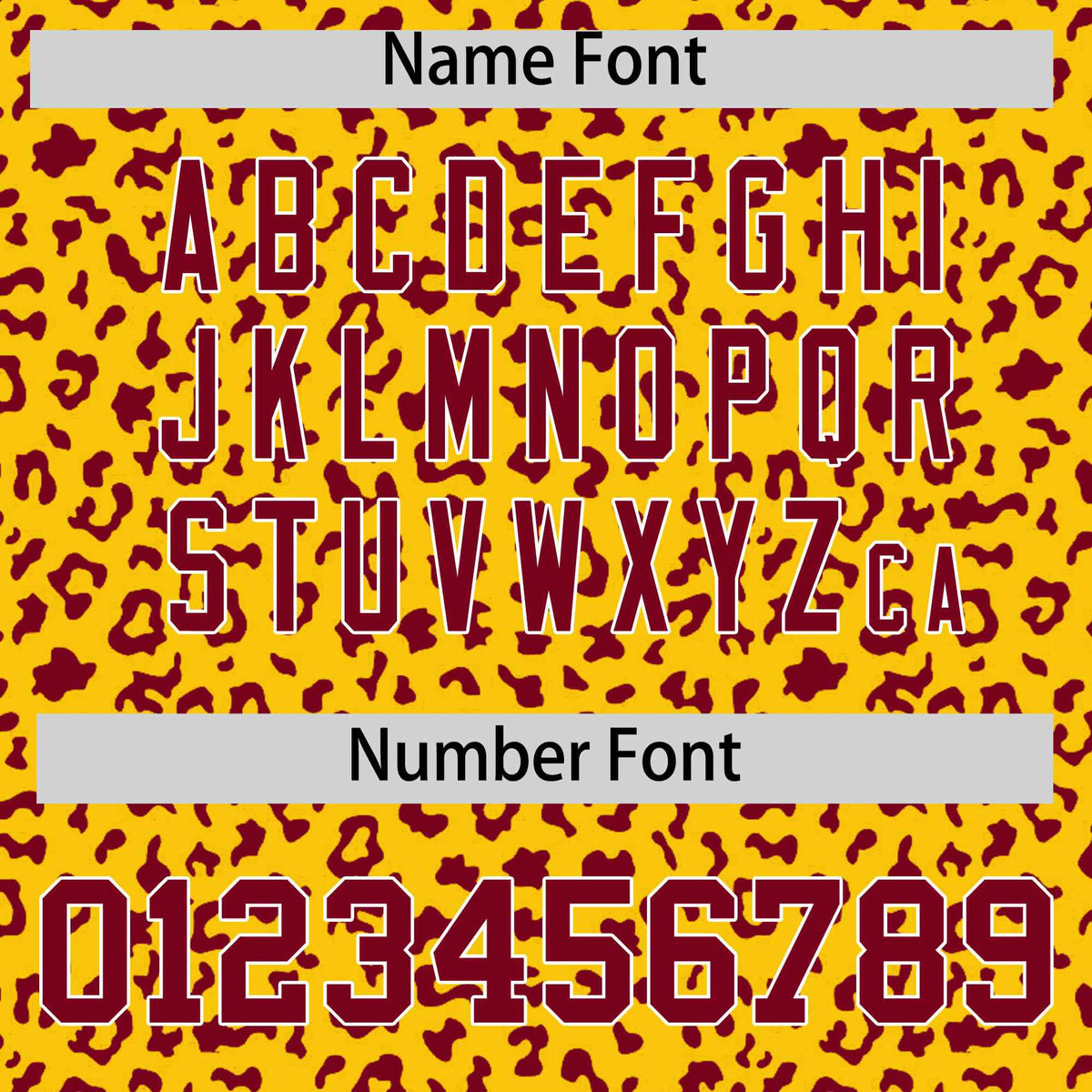 Custom Gold Crimson Varsity Full-Zip Letterman Leopard Print Hoodie Jacket